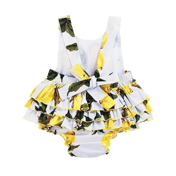 PrinceSasa Cute Summer Outfit for Baby Girls - Floral Ruffles