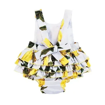 PrinceSasa Cute Summer Outfit for Baby Girls - Floral Ruffles