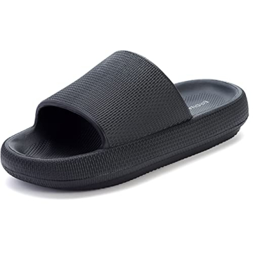BRONAX Men's Quick-Dry Comfort Slides Size 11 Black