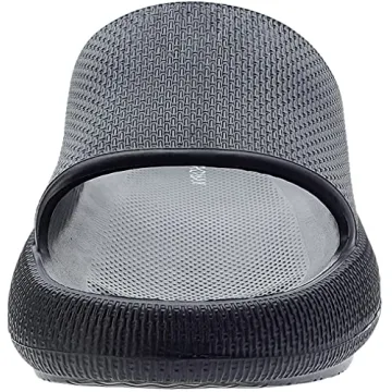 BRONAX Men's Quick-Dry Comfort Slides Size 11 Black