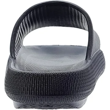 BRONAX Men's Quick-Dry Comfort Slides Size 11 Black