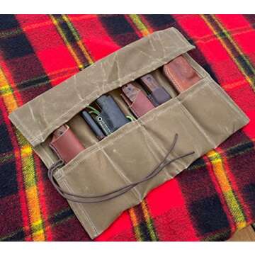 Bushcraft Knife Roll - Durable Storage for Your Knives