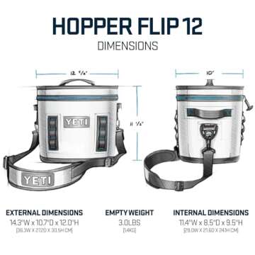 YETI Hopper Flip 12 Portable Cooler Big Wave Blue