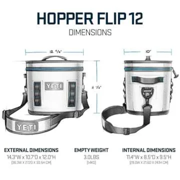 YETI Hopper Flip 12 Portable Cooler Big Wave Blue