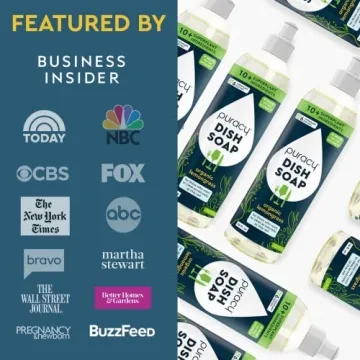 Puracy Natural Dish Soap - Eco-Friendly Dish Cleaner 3 Pack