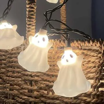 Halloween Ghost String Lights for Outdoor Decor 8.5Ft