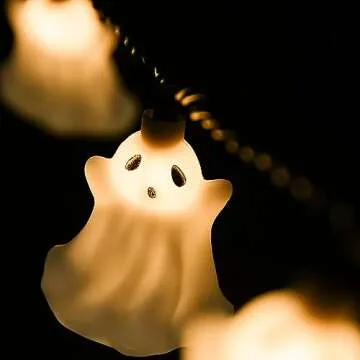 Halloween Ghost String Lights for Outdoor Decor 8.5Ft