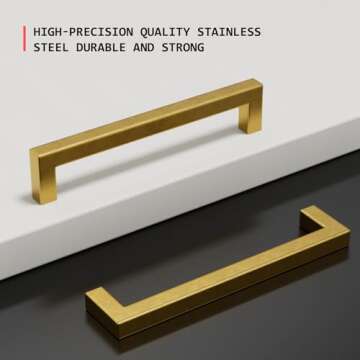 Stylish Brushed Brass Cabinet Pulls for Your Home