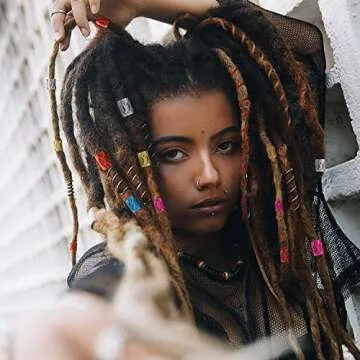 162 Pieces Hair Accessory Set - 12 Braiding Strings for Hair and 150 Metal Cuffs in Colorful Designs