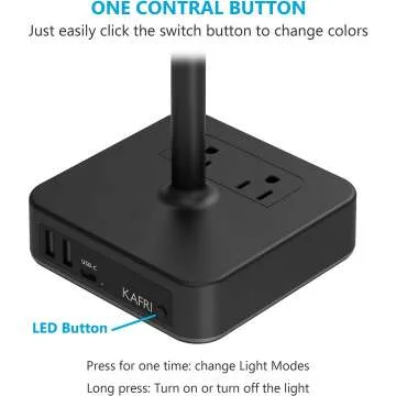 KAFRI RGB Headphone Stand with USB Charger