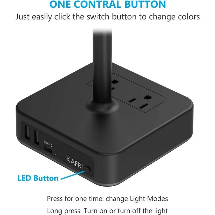 KAFRI RGB Headphone Stand with USB Charger