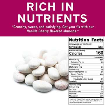 Spices Village Premium Jordan Almonds, Vanilla & Cherry Flavored, Crunchy Candy Coated Almonds, 8 oz, Perfect for Weddings, Baby Showers, Parties, Favors, and Gifting, Kosher Certified