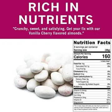 Spices Village Premium Jordan Almonds, Vanilla & Cherry Flavored, Crunchy Candy Coated Almonds, 8 oz, Perfect for Weddings, Baby Showers, Parties, Favors, and Gifting, Kosher Certified