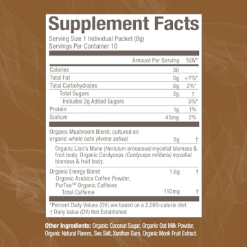 OM Mushroom Coffee Latte Blend - Energy & Clarity Support