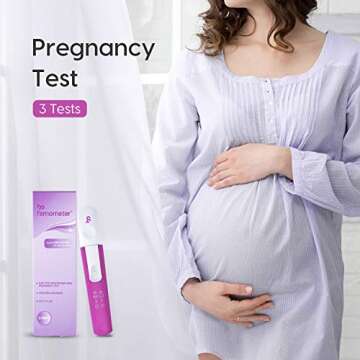 Femometer Pregnancy Tests, Reliable and Quick Early Result Detection of Pregnancy, Early Pregnancy Tests, Pregnancy Test Kit , 3 Count