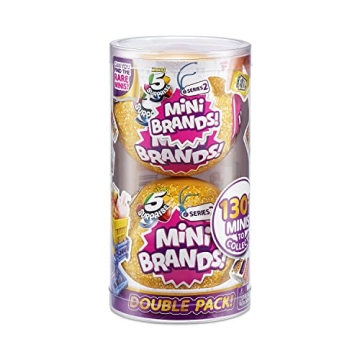 5 Surprise Mini Brands Series 2 - Amazon Exclusive Gold PVC Tube Collectibles