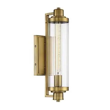 Savoy House Pike 1-Light Vintage Wall Sconce in Warm Brass
