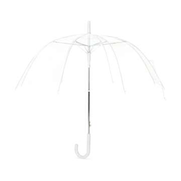Amazon Basics Clear Bubble Umbrella, Round, 34.5 inch
