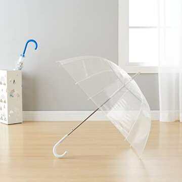 Amazon Basics Clear Bubble Umbrella, Round, 34.5 inch