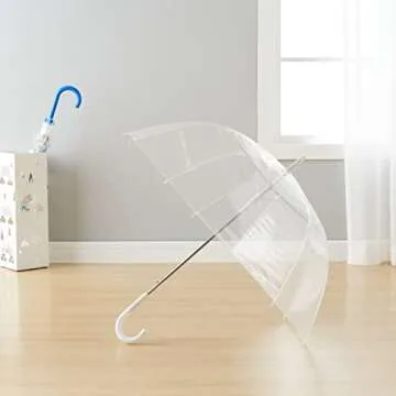 Amazon Basics Clear Bubble Umbrella, Round, 34.5 inch