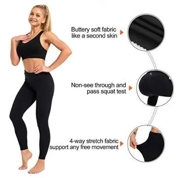 SP3LOPS Yoga Pants with Pockets for Women - Buttery Soft, High Waisted Leggings