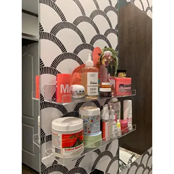 Cq Acrylic Floating Wall Shelves for Stylish Home Organization