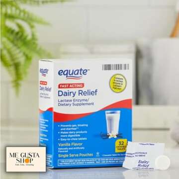 Equate Lactase Enzyme Chewables for Dairy Relief - 32 Count