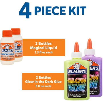 Elmer's Glow-in-the-Dark Slime Kit Safe Fun Creative Play
