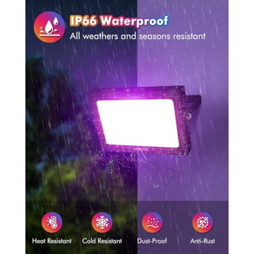 MEIKEE RGBW LED Flood Lights for Christmas and Halloween