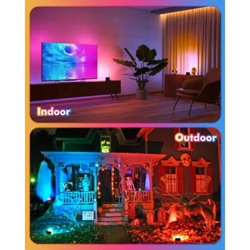 MEIKEE RGBW LED Flood Lights for Christmas and Halloween