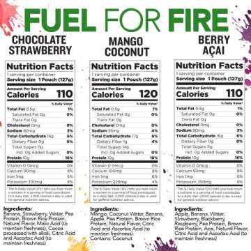 Fuel for Fire Vegan Protein Smoothies - Variety Pack (9 Pk)