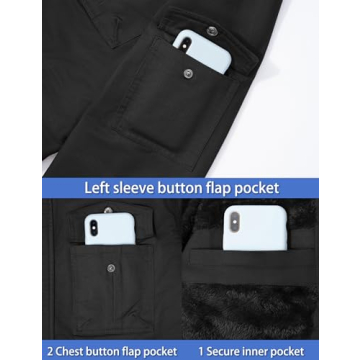 TACVASEN Men's Warm Jacket for Winter Adventures