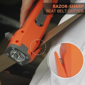 LUXON 8-in-1 Car Safety Tool Emergency Escape Survival Kit