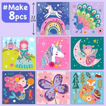 EZCRA Fun Gem Sticker Kit - 990+ Stickers for Kids