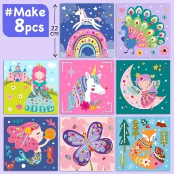 EZCRA Fun Gem Sticker Kit - 990+ Stickers for Kids