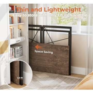 Coavas Small Folding Desk 31.5 inch Foldable Computer Desks, Spaces Saving Writing Table for Bedroom, Home Office, Dorm, Apartment, Kids, Adults, Brown