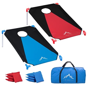Himal Portable Cornhole Game Set with 8 Bean Bags - Easy Travel