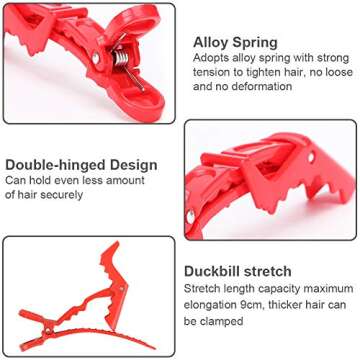 Stainless Steel Duckbill Hair Clips for Easy Styling