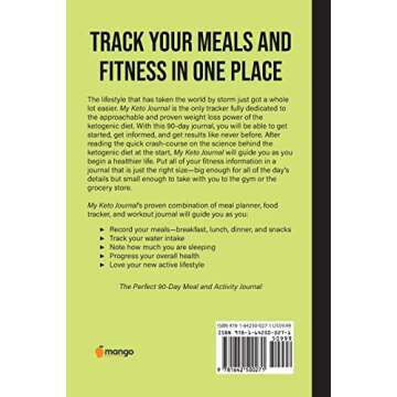 My Keto Journal: A Daily Food and Exercise Tracker to Help You Master Your Low-Carb, High-Fat, Ketog...