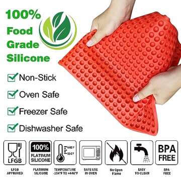 Palksky 468-Cavity Mini Round Silicone Mold/Chocolate Drops Mold/Dog Treats Pan/Semi Sphere Gummy Candy Molds for Ganache Jelly Caramels Cookies Pet Treats Baking Mold (1 Cavity - 0.02 Oz)