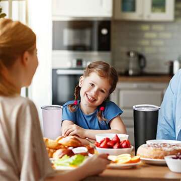 VEGOND 20oz Tumbler Bulk with Lid and Straw 1 Pack, Stainless Steel Vacuum Insulated Tumbler, Double Wall Coffee Cup Travel Mug, White