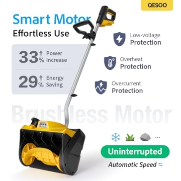 Brushless Cordless Snow Shovel for Easy Snow Removal