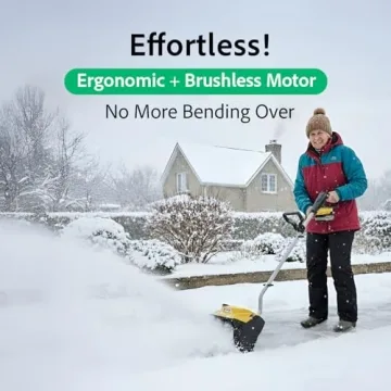 Brushless Cordless Snow Shovel for Easy Snow Removal