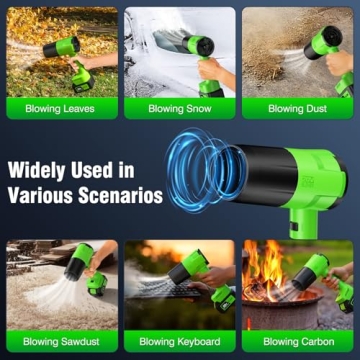 Lightweight Cordless Leaf Blower with Dual Battery Power