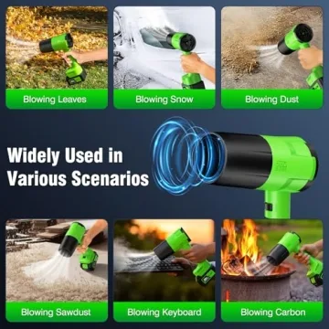 Lightweight Cordless Leaf Blower with Dual Battery Power