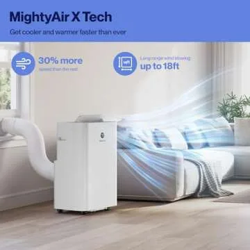 DELLA 14,000 BTU Portable AC & Heater for 650 Sq.Ft.