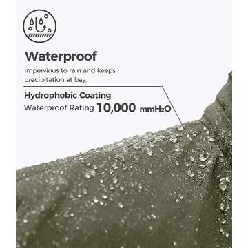 Wantdo Men's Waterproof Ski Jacket for Winter Adventures