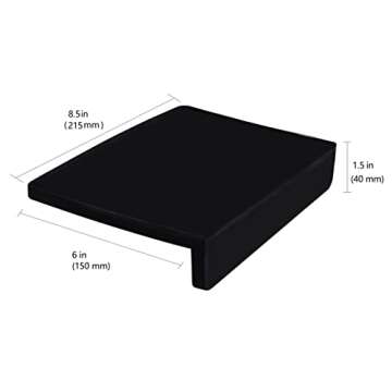 MiiCoffee 8x6 Inch Espresso Tamper Mat in Black Silicone