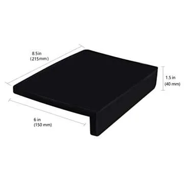 MiiCoffee 8x6 Inch Espresso Tamper Mat in Black Silicone