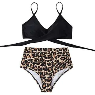 Trendy High Waisted Women’s Bikini, Flattering Fit for Beach